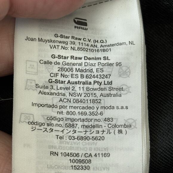 G Star Mens Jeans 32X30 G raw G Bleid Black Distressed Slim Workwear 90s - Picture 7 of 16